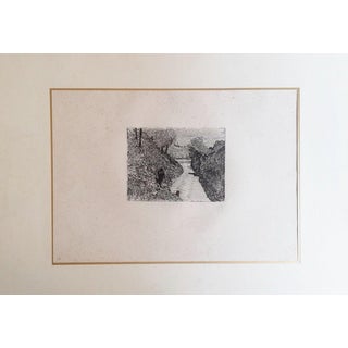 Giovanni Fattori, Tuscan Road, 1925, Etching For Sale