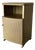 Vintage Bedside Cabinet in Champagne Gold Woven Fibre from Lloyd Loom, 1940s For Sale