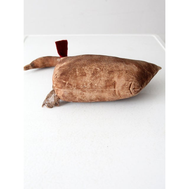 Brown Vintage Primitive Goose Figure For Sale - Image 8 of 9
