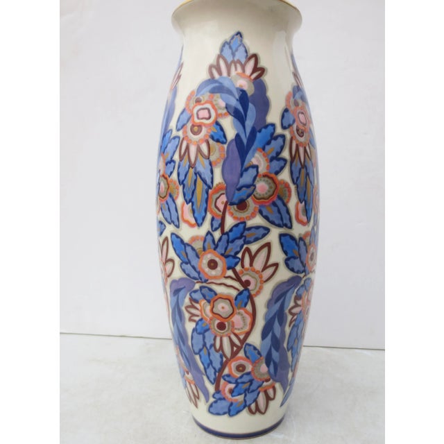 Art Deco Sevres Porcelain Vase -Art Deco by G Blaise 1925 Art Deco For Sale - Image 3 of 6
