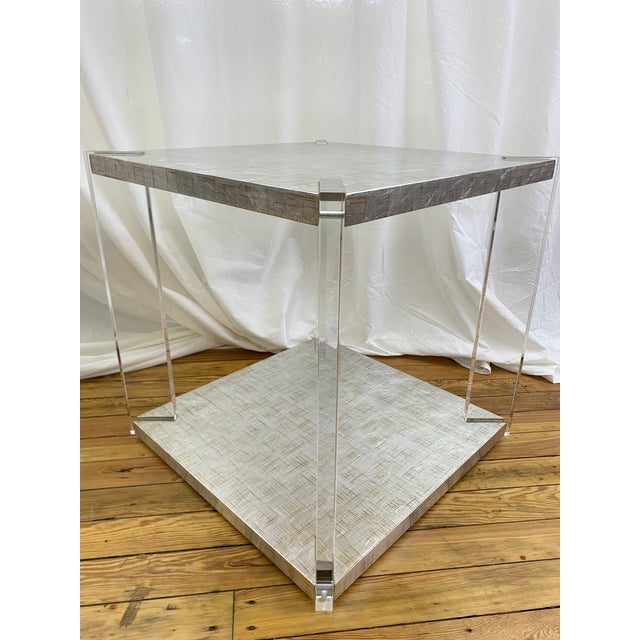 Contemporary Lennox Square End Table by Sherrill Occasional For Sale - Image 3 of 5