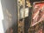Vintage Chinese Asian Black & Red Hand Painted Lacquer Cabinet Side Table For Sale - Image 10 of 12