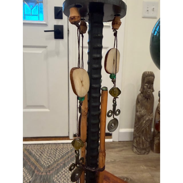 Wood Celestial Meets the Sea-Brutalist Industrial Sculpture - Set of 3 For Sale - Image 7 of 11