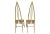 Gothic 1960s Vintage Abstract Italian Chairs- A Pair For Sale - Image 3 of 8