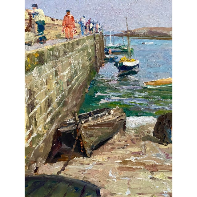 Oswald Poreau, Low Tide at Portivy, Brittany, 1937, Oil, Framed For Sale - Image 7 of 14