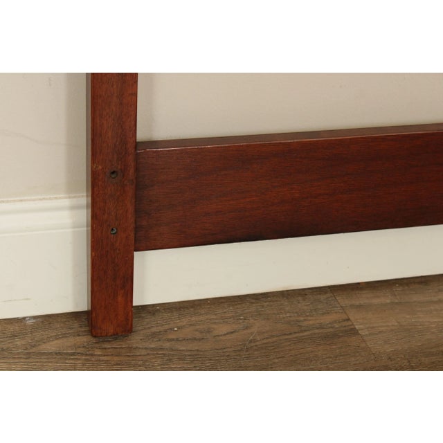 1990s Chippendale Style Carved Mahogany Full Headboard For Sale - Image 10 of 13