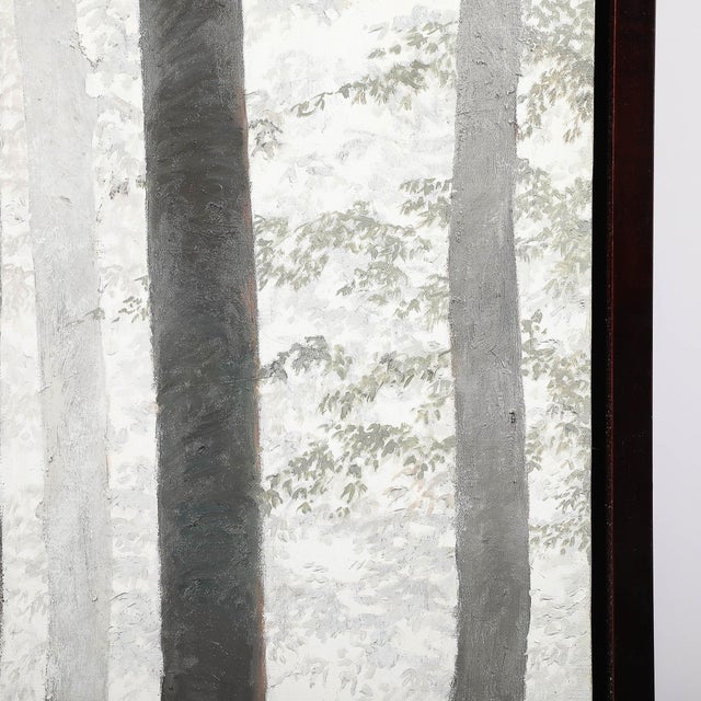 Modernist Oil on Linen Painting Entitled "Dancers" by Michele Harvey For Sale - Image 13 of 18