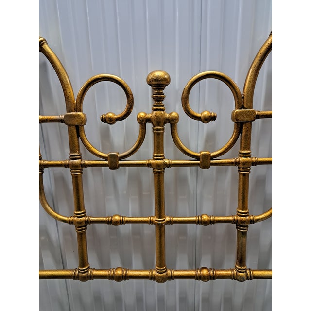 Metal Mid 20th Century Kessler 270 Mid-Century Modern Gold Guild Headboard For Sale - Image 7 of 11
