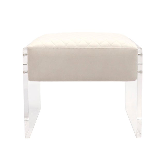 Sophisticated and perfect for the modern home. From its modern acrylic base to its luxurious velvet upholstery, this...