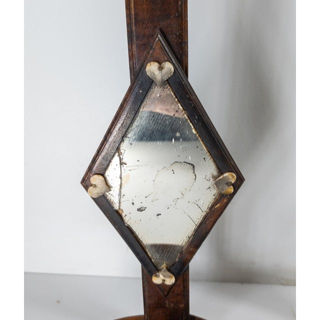 Late 19th Century 19th Century Rare Pair of Shaker or Sailor Made Mirrored Candle Sconces For Sale - Image 5 of 18