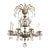 Antique Shimmering Sumptuous Stately Brass Cut Lead Glass Crystal Chandelier For Sale