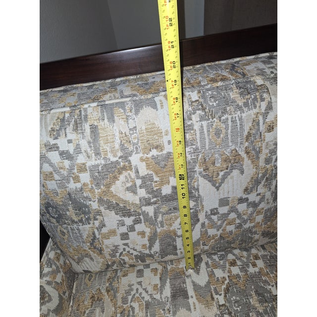 Pair of Large Mid Century Traditional Accent Chairs For Sale - Image 10 of 11