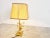 Vintage Brass Flower Table Lamp attributed to Massive, 1970s For Sale - Image 6 of 12