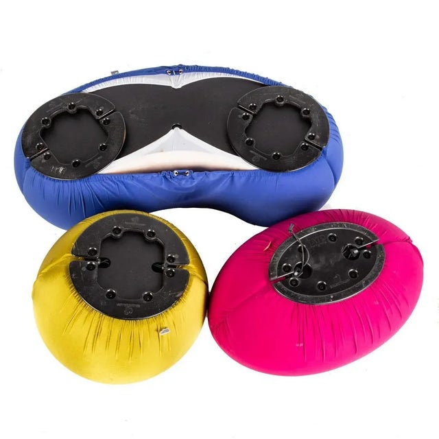 Modern Modern Baleri Italia Poufs - Set of 3 For Sale - Image 3 of 6