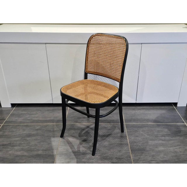 Vintage Model 811 Chairs by Joseph Hoffmann, 1990, Set of 4 For Sale - Image 9 of 13