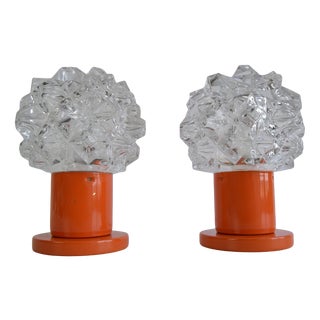 Wall Lamps from Kamenický Šenov, 1970, Set of 2 For Sale