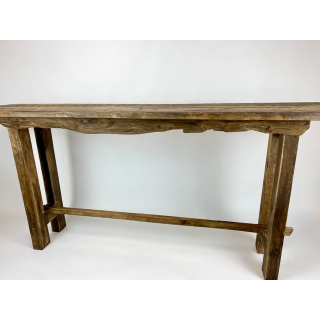 Custom French Farmhouse Console Table of Reclaimed Barn Wood. Chairish