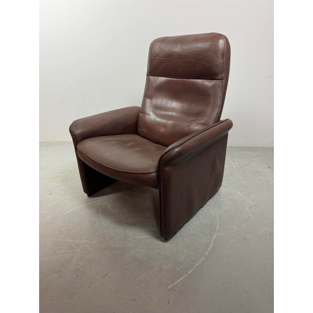 Mid-Century Model DS-50 Lounge Chair in Brown Leather from de Sede, Switzerland, 1970s For Sale - Image 10 of 11