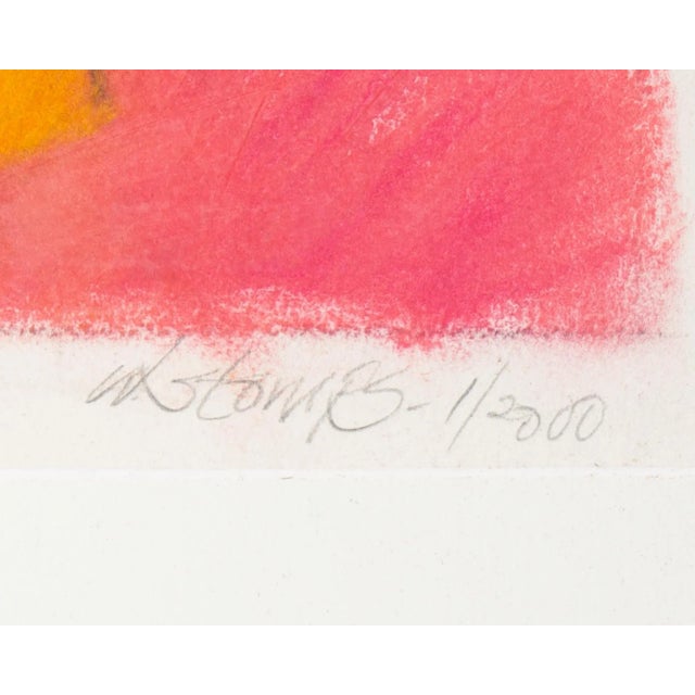 Mid-Century Modern 2000 Abstract Chalk Pastel Drawing by Walter Stomps For Sale - Image 3 of 8