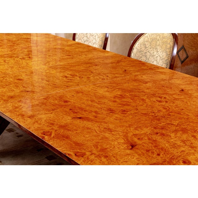 Art Deco Vintage Art Deco Style Rectangular Extension Dining Table For Sale - Image 3 of 11