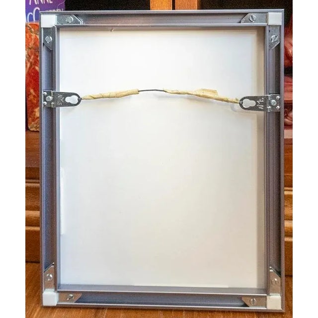 Abstract "Momentum" Abstract Signed, Framed Mixed-Media Painting For Sale - Image 3 of 5