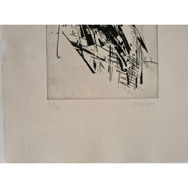 Etching, 1962 Handsigned by the artist in pencil and numbered EA 1/5 Catalog : 24 64.00 cm. x 50.00 cm. 25.2 in. x 19.69...