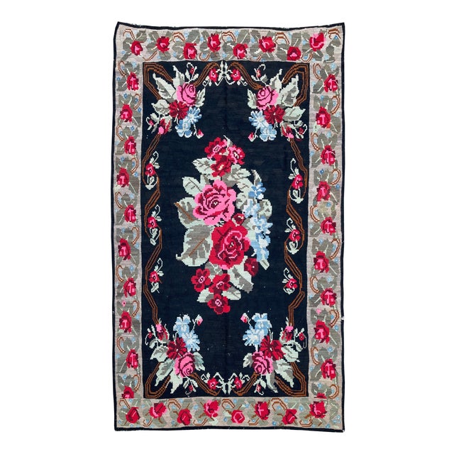 Vintage Caucasian Karabakh Kilim For Sale