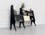 Italian Mid Century Modern Extra-Long Wall Unit in Black Lacquer — Gio Ponti Inspired For Sale - Image 13 of 14