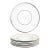 1950s Fostoria “Bridal Belle” Set of 6 Glass Salad Plates For Sale