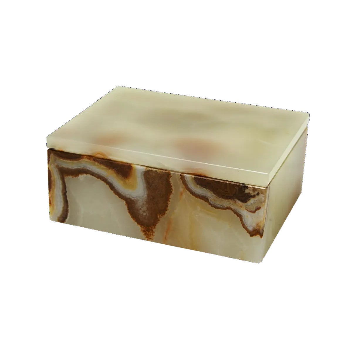 Light Green Onyx Keepsake Box | Chairish