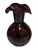 Blenko Hand‑Blown Amethyst Art Glass Vase With Ruffled Rim For Sale - Image 4 of 8