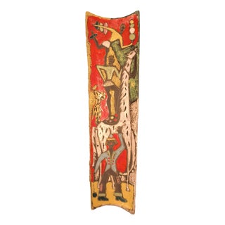 Decorative Wall Plate Il Circo from Deruta, Italy, 1950s For Sale