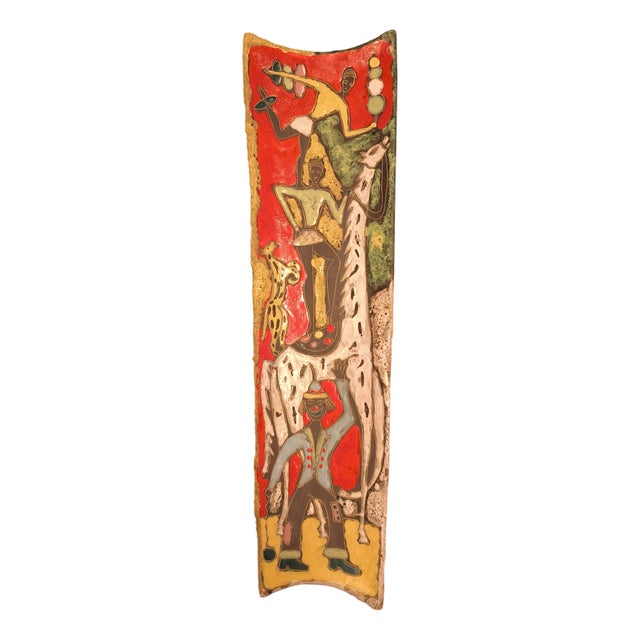 Decorative Wall Plate Il Circo from Deruta, Italy, 1950s For Sale