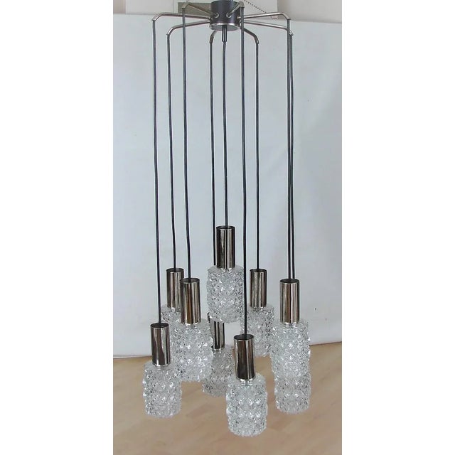 Type 421 Cascade Chandelier from Bankamp Leuchten, Neheum, 1960s For Sale - Image 6 of 12