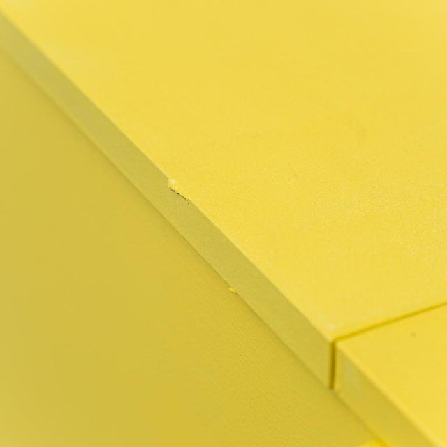 Lumophon Yellow Wooden Radio Cabinet, 1960s For Sale - Image 12 of 13