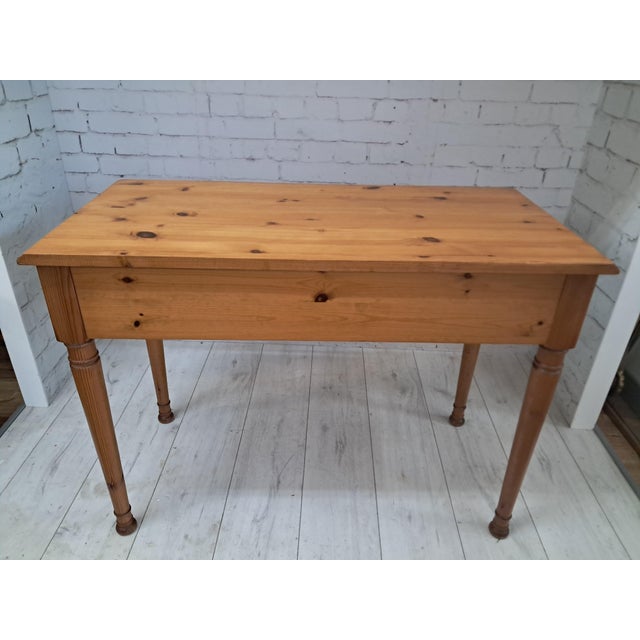 Vintage Pine Hall Console Table, 1980 For Sale - Image 17 of 18