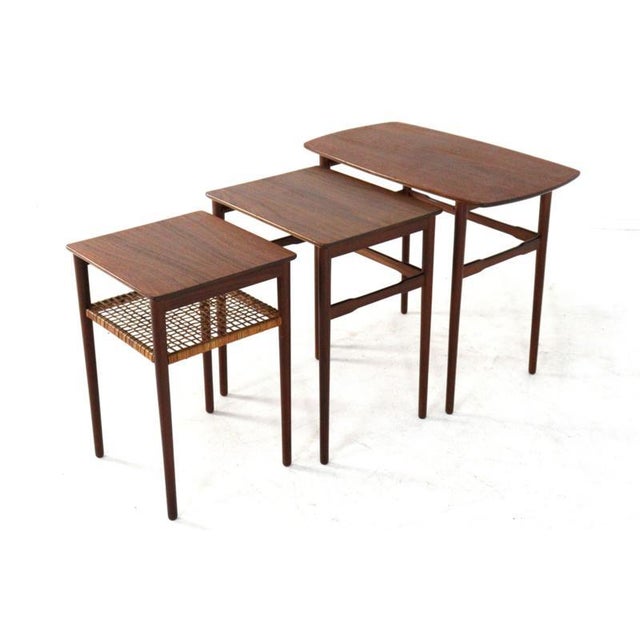 Minimalist Nesting Tables, Denmark, Set of 3 For Sale - Image 6 of 15