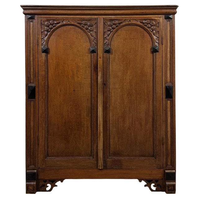 Antique 18th Century Georgian English Oak Cupboard For Sale - Image 11 of 11
