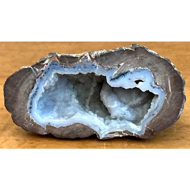 Vintage Natural Blue Quartz Geode For Sale - Image 12 of 12