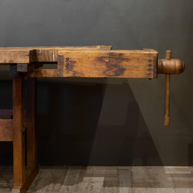 19th C. Carpenter's Workbench c.1880-1900 For Sale - Image 11 of 14