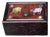 Vintage Chinese Zitan Wood Box With Mother of Pearl & Gemstone Inlay - Twin Oxen Motif For Sale