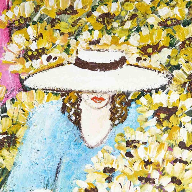 Costanza Mantovani, Field of Flowers, 2007, Oil on Canvas For Sale - Image 3 of 9