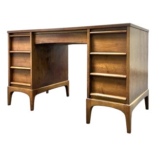 Lane Mid Century Rhythm Walnut Desk For Sale