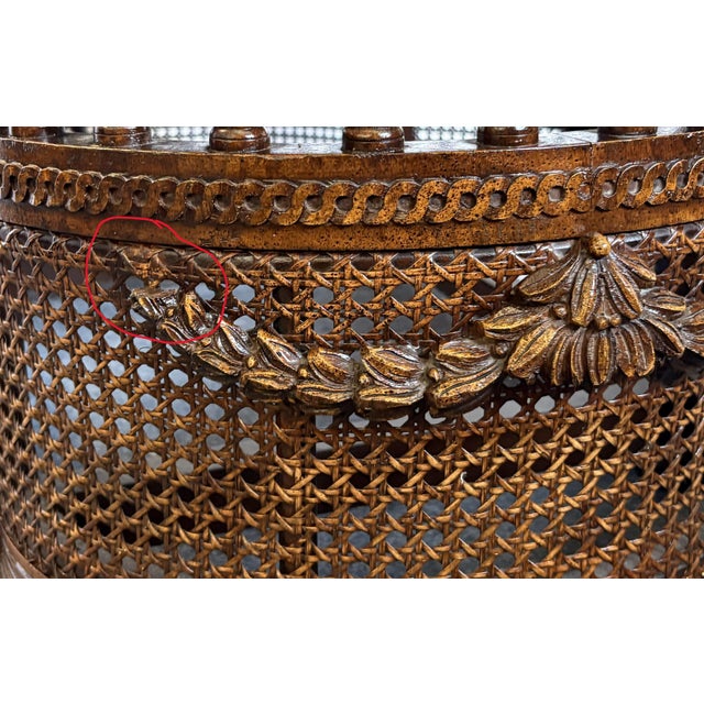 Vintage John-Richard European Crossroads Collection French Cane Coffee Table For Sale - Image 18 of 18