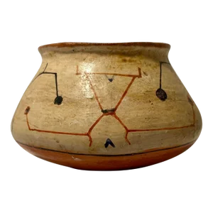 Antique Peruvian Shipibo-Conibo Polychrome Pottery Bowl South America