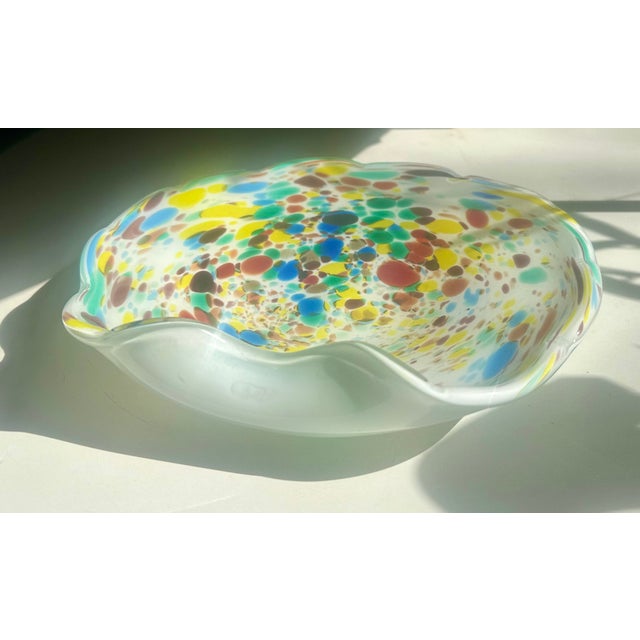 Aureliano Toso Dino Martens Murano Art Glass Bowl Italy Toso 1950s For Sale - Image 4 of 5