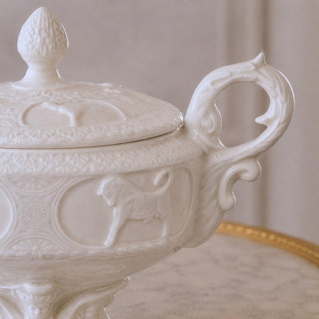 Ceramic Vintage Italian Capodimonte Porcelain Tureen, 1940s For Sale - Image 7 of 10