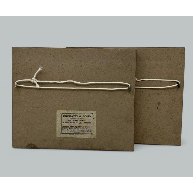 Antique Pair English Family Silhouettes Birdseye Maple Frames Irish Interest For Sale - Image 9 of 12