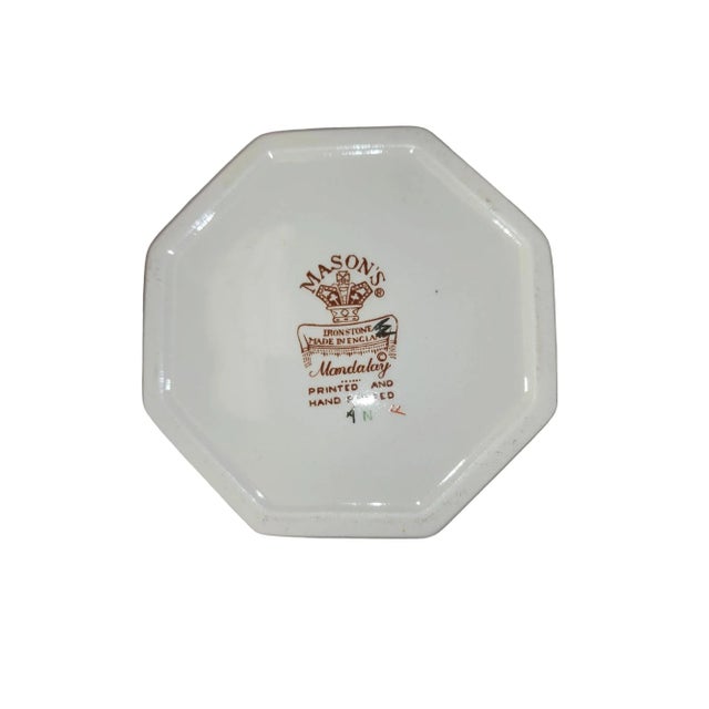 1950s 1950s Large Mason's Mandalay Blue Octagonal Jug For Sale - Image 5 of 5