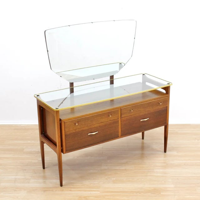 1950s Mid Century Dresser Vanity by Wrighton Furniture For Sale - Image 9 of 11